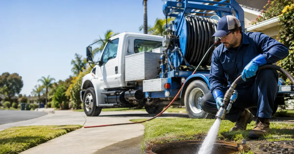 Hydro jet sewer cleaning Ventura