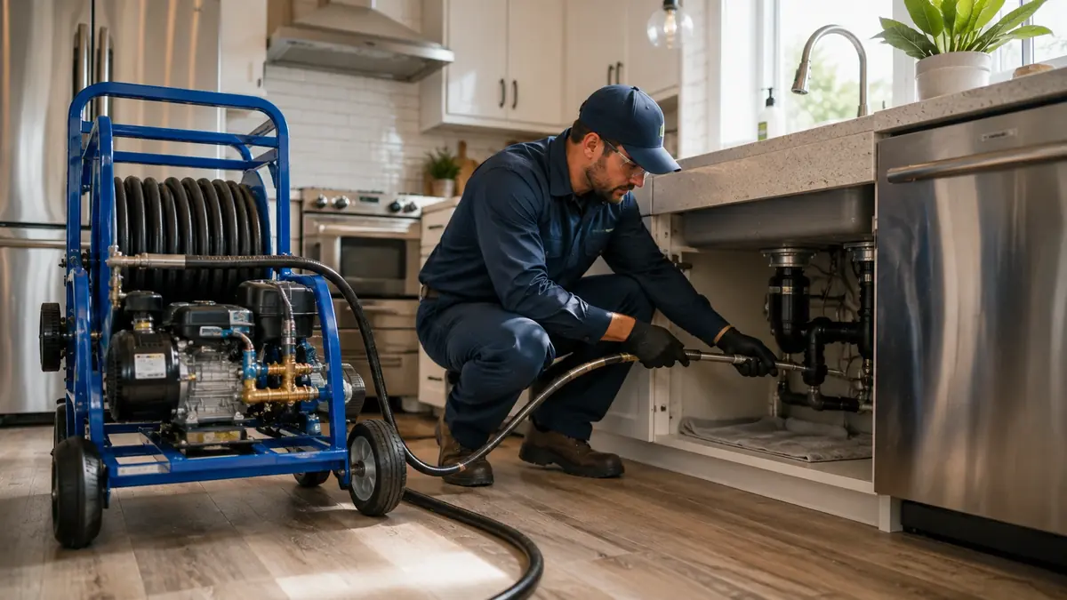 Kitchen Drain Hydro Jetting in Ventura
