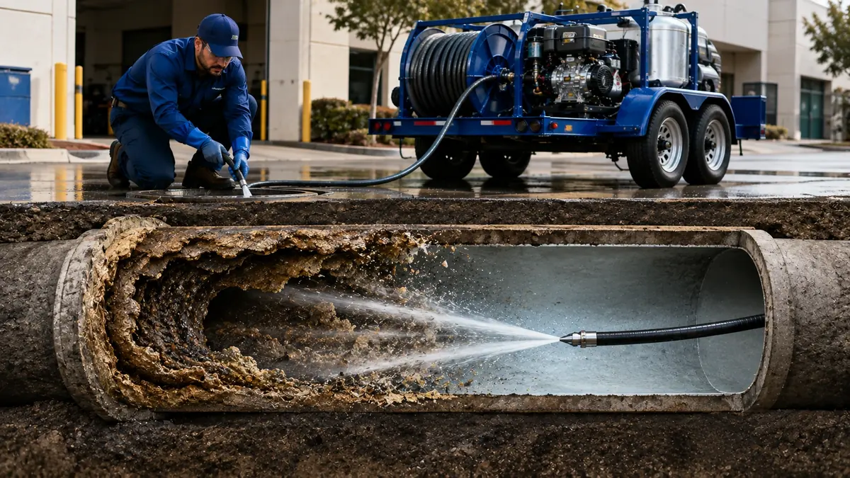 Sewer Pipe Descaling in Ventura