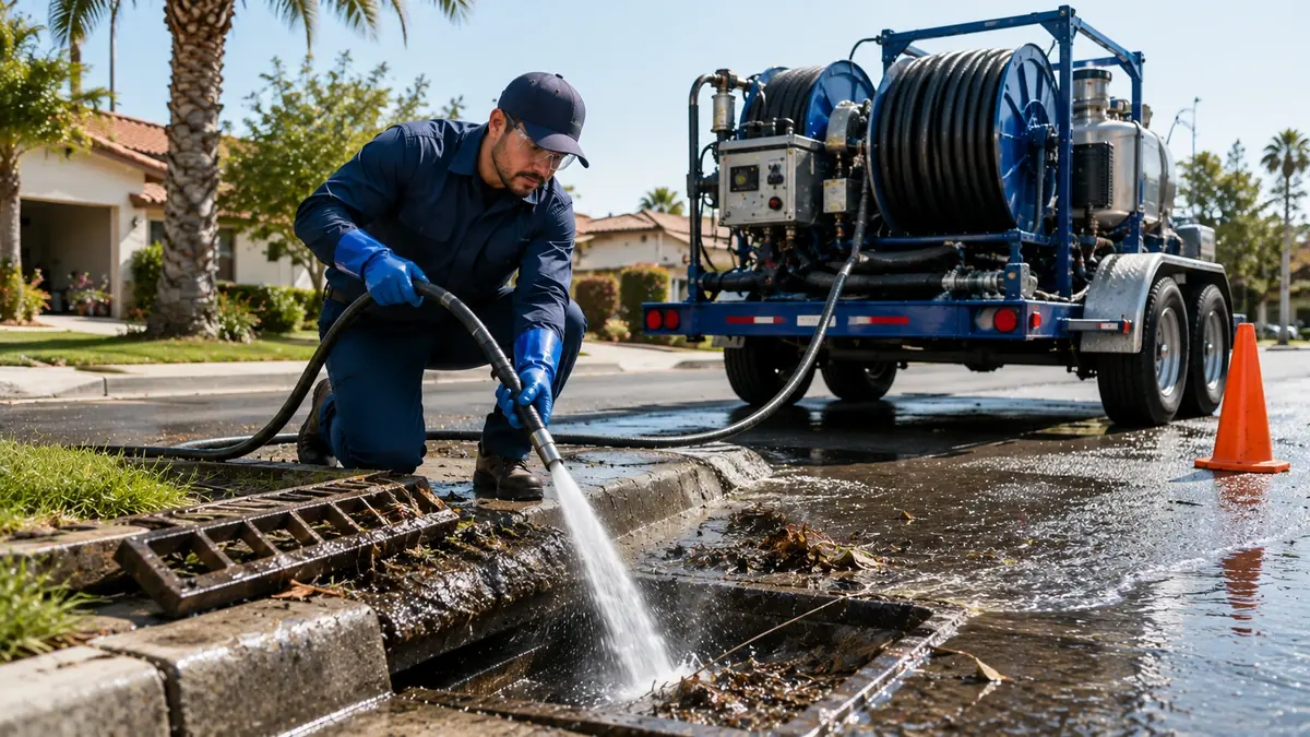 Storm Drain Hydro Jet Cleaning in Ventura